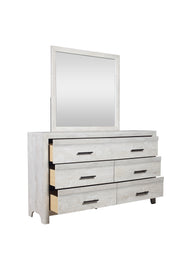 Galaxy Home Denver White 6 Drawer Dresser