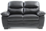 Glory Furniture Marta Black Faux Leather Loveseat