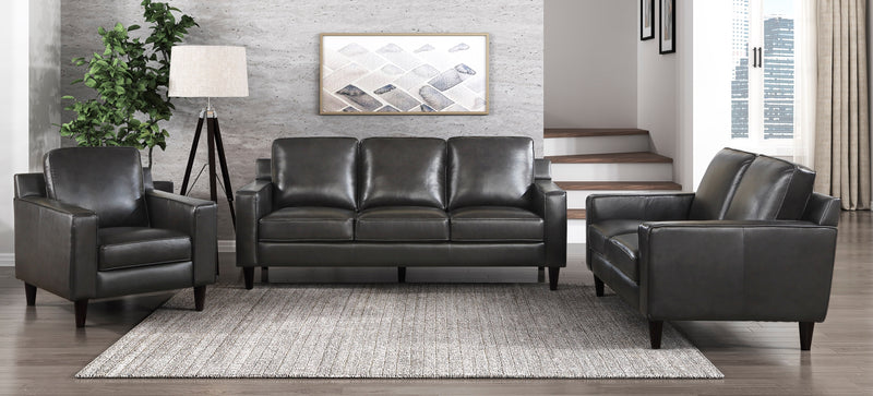 Home Elegance Aldrich Gray 3pc Living Room Set