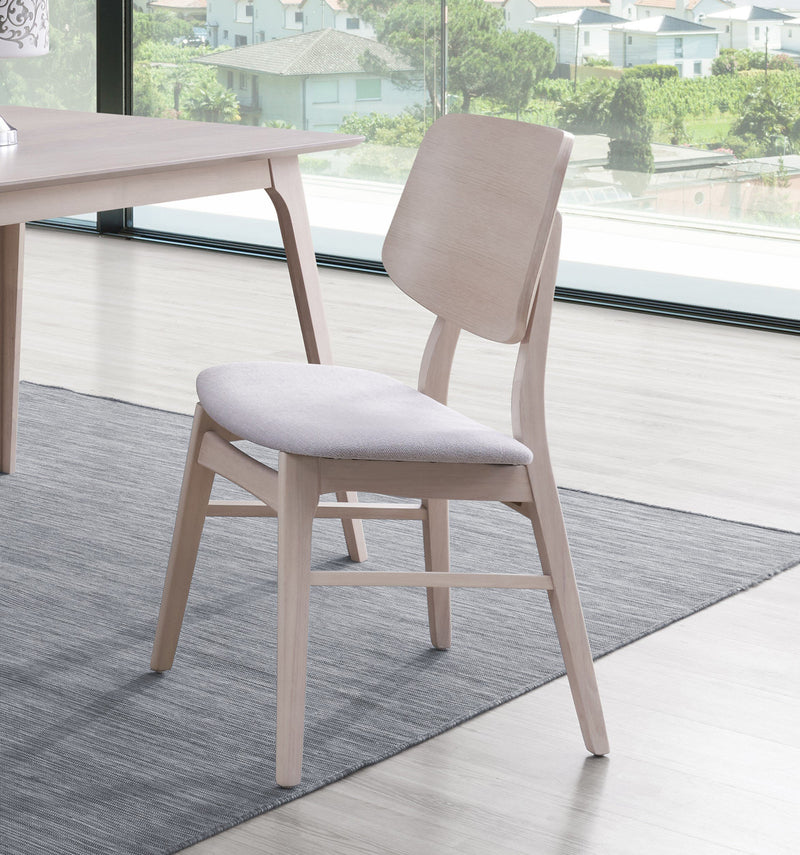 2 New Classic Furniture Oscar White Wood Back Chairs