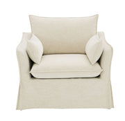 Acme Furniture Shane Beige Chair with 2 Pillows