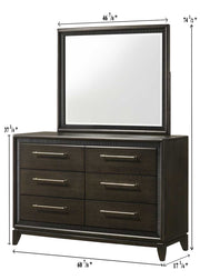 Crown Mark Saratoga Dresser and Mirror