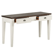 Steve Silver Cayla Dark Oak White Sofa Table