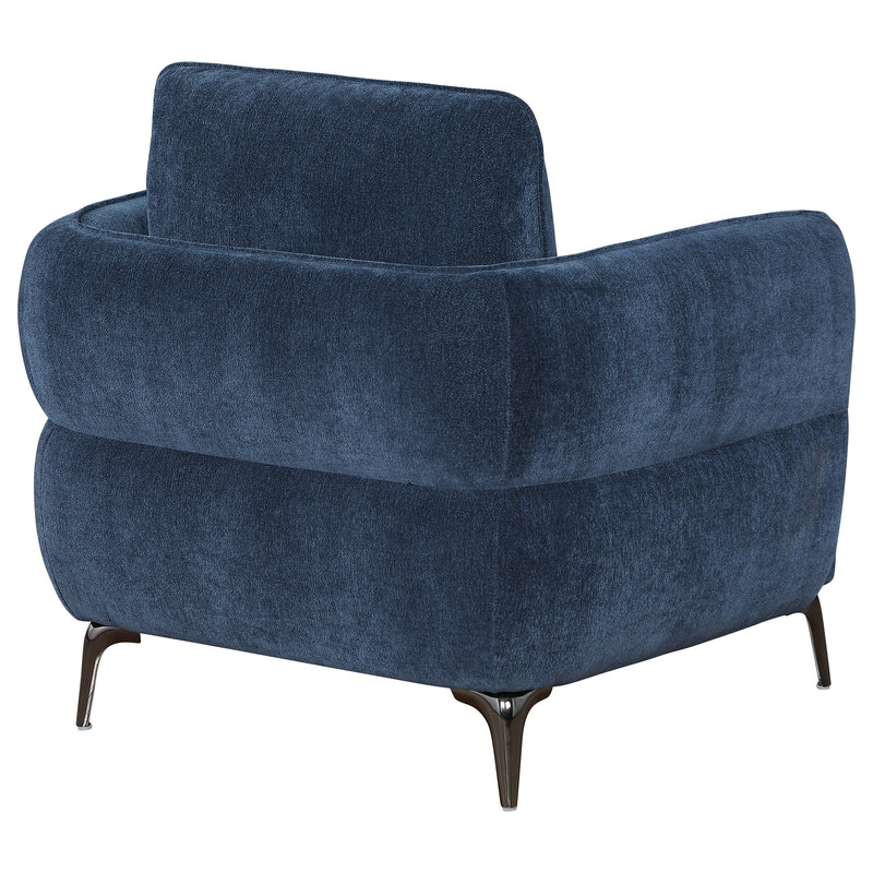 Coaster Furniture Lively Blue Track Arm Chair