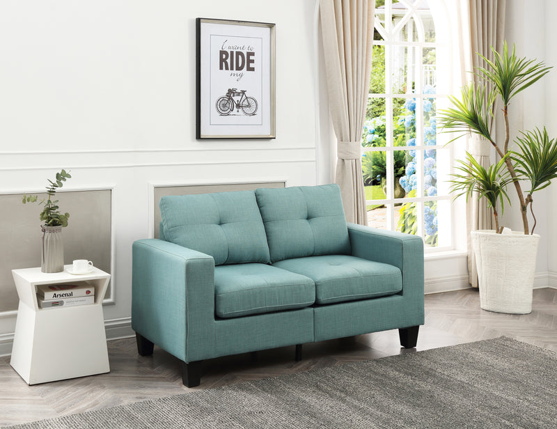 Glory Furniture Newbury Gray Fabric Modular Loveseat