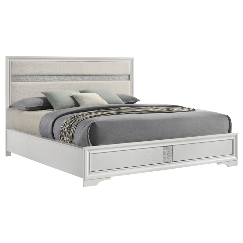 Coaster Furniture Miranda White Cal King Panel Bed