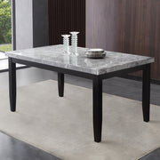 Steve Silver Napoli Gray Marble Top Dining Table