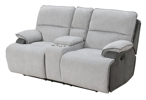 Steve Silver Cyprus Gray Recliner Console Loveseat