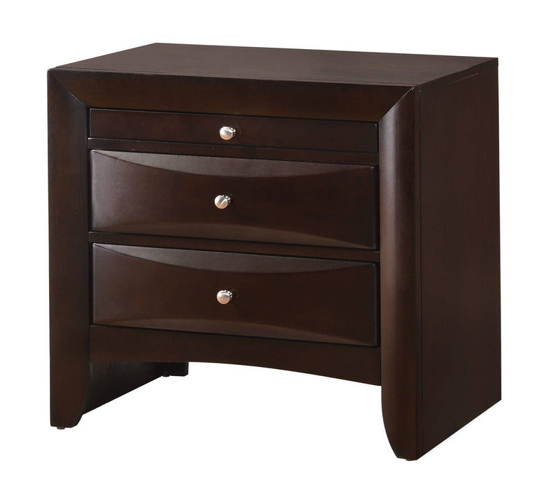 Crown Mark Emily Dark Cherry Night Stand