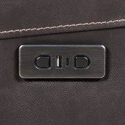 Steve Silver Alexandria Gray Leather Power Reclining Sofa