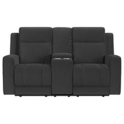 Coaster Furniture Brentwood Dark Charcoal Grey Reclining 2pc Living Room Set