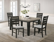 Crown Mark Bardstown Light Grey 5pc Dining Room Set