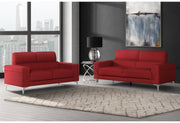 Global Furniture U6109 Red 2pc Living Room Set