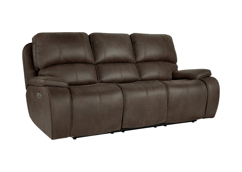 New Classic Furniture Brooking Brown Power Sofa