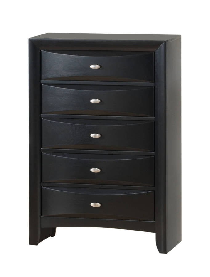 Global Furniture Linda Black Drawer Chest