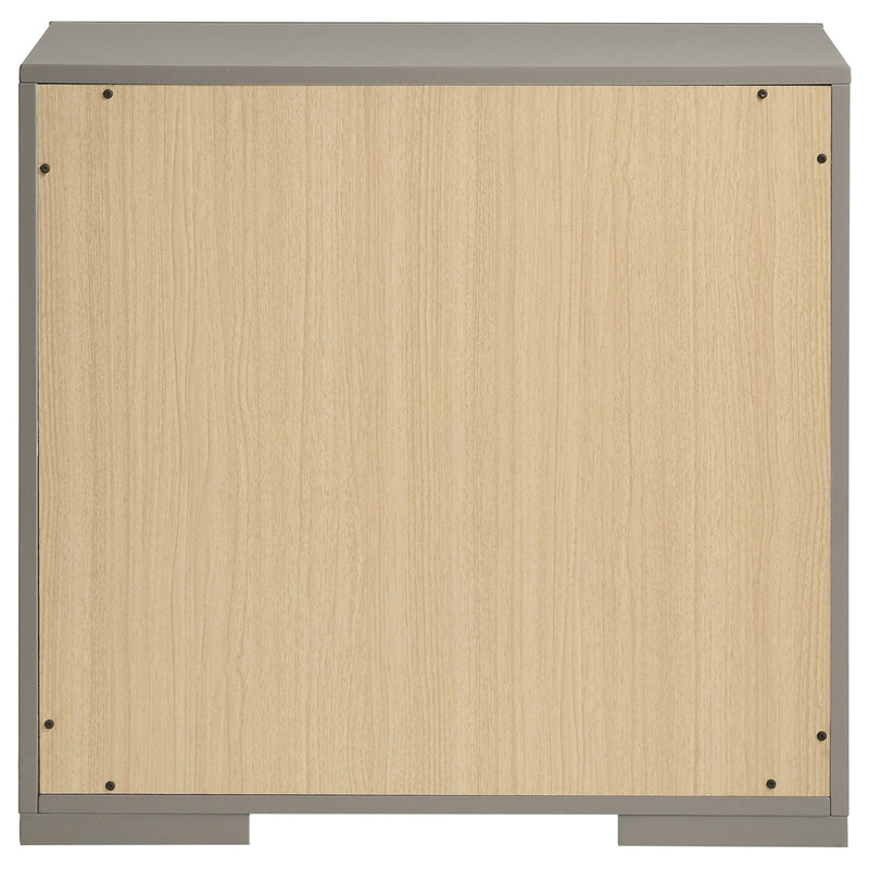 Coaster Furniture Ives Grey High Gloss Nightstand