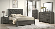 Crown Mark Valor Grey Night Stand