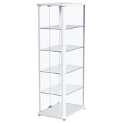 Coaster Furniture Aero White LED Display Curio Cabinet