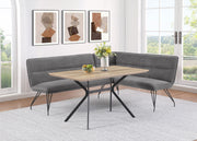 Coaster Furniture Dodson Grey Nook Dining Bench