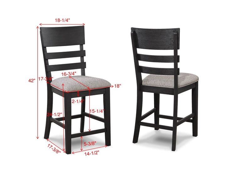 2 Crown Mark Guthrie Counter Height Chairs