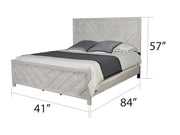Galaxy Home Denver White 5pc Bedroom Set with Twin Bed