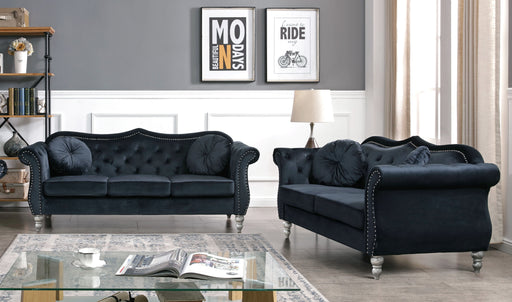 Glory Furniture Hollywood Black 2pc Living Room Set