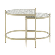 Acme Furniture Zaba Champagne Nesting Table Set