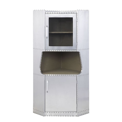 Acme Furniture Brancaster Aluminum Corner Cabinet