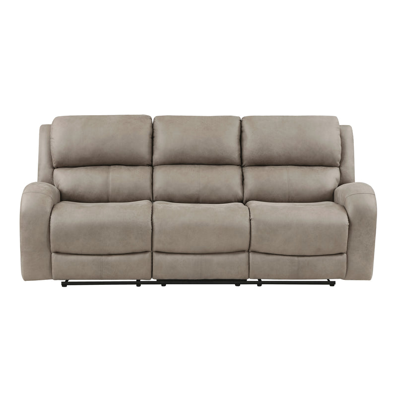 Home Elegance Pagosa Brown Double Reclining Sofa