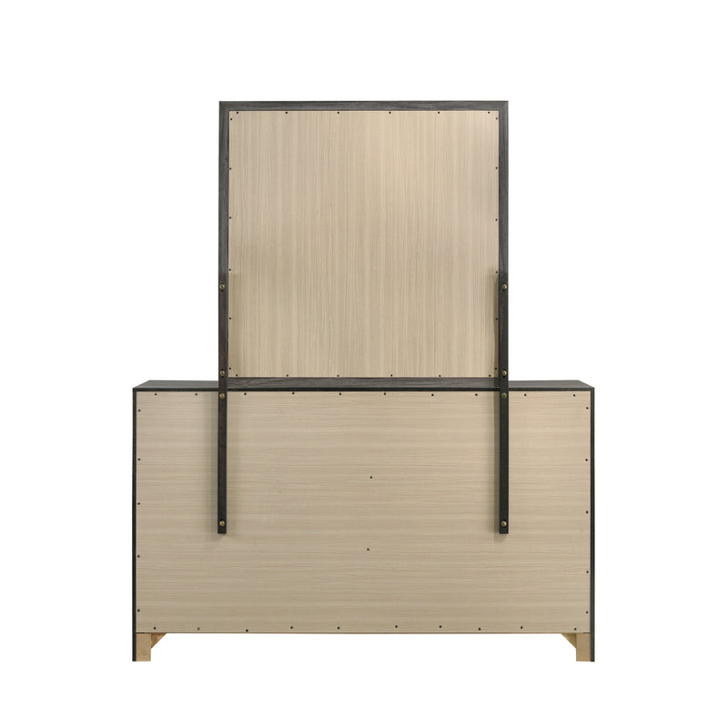 Galaxy Home Denver Gray Dresser and Mirror