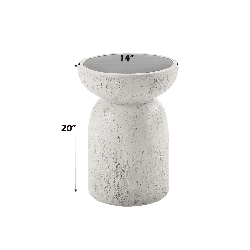Acme Furniture Dylana Natural Gray Accent Table