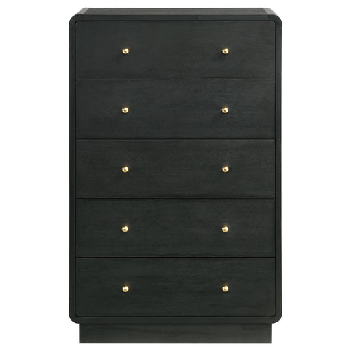 Coaster Furniture Cavelle Black 5 Drawer Chest