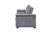 Global Furniture U0201 Dark Grey Pull Out Sofa Bed