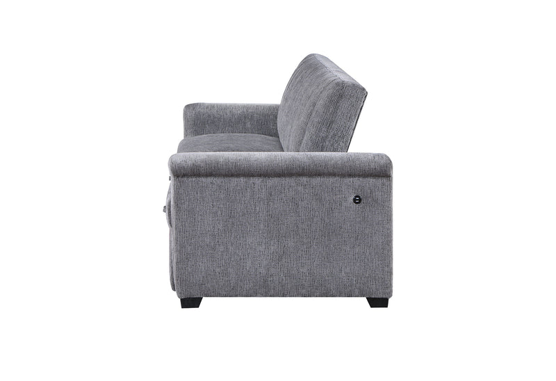 Global Furniture U0201 Dark Grey Pull Out Sofa Bed