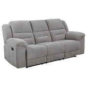 Coaster Furniture Gilson Grey Reclining Sofa