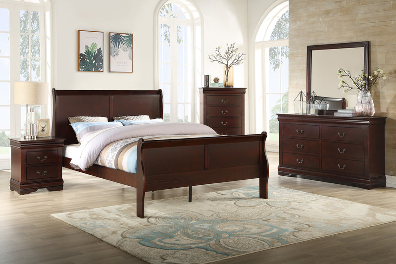 Crown Mark Louis Philip White Night Stand