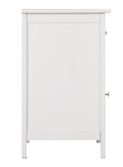 Glory Furniture Izzy Silver Champagne 1 Drawer 1 Door Nightstand