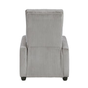 Home Elegance Parsons Dark Gray Push Back Reclining Chair