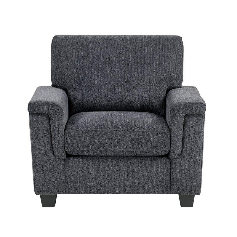 Home Elegance Chelsea Dark Gray 3pc Living Room Set