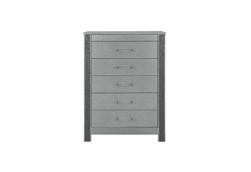 Global Furniture Logan Silver Chest