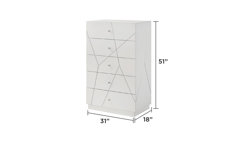 Galaxy Home Manhattan White Chest