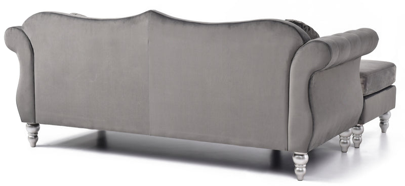Glory Furniture Hollywood Pink Sofa Chaise