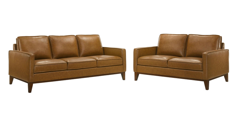 New Classic Furniture Caspar Caramel 2pc Living Room Set