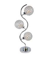 Crown Mark Crystal 3 Globe Table Lamp