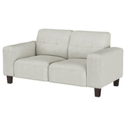 Coaster Furniture Deerhurst Greige Beige Grey Tufted Loveseat