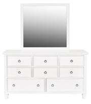 New Classic Furniture Tamarack White Glass Mirror