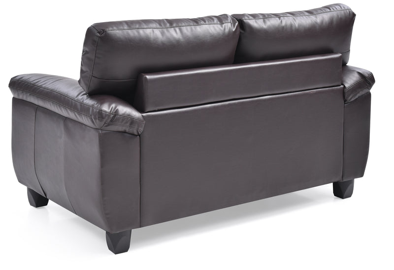 Glory Furniture Gallant Cappuccino Faux Leather Loveseat