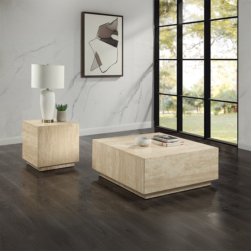 Acme Furniture Deon Beige Natrual Coffee Table