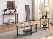 Acme Furniture Brantley Oak Sandy Black Coffee Table