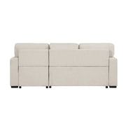 Home Elegance Pompano Gray Sectional with Right Chaise